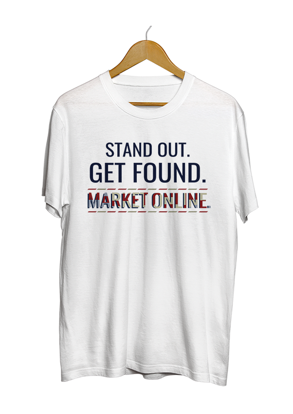 Stand out get found market online white