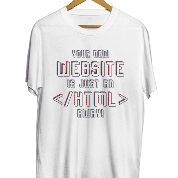 Your new website is just an html away white